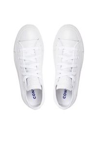 Converse Trampki Chuck Taylor All Star Ox 136823C Biały. Kolor: biały. Materiał: skóra