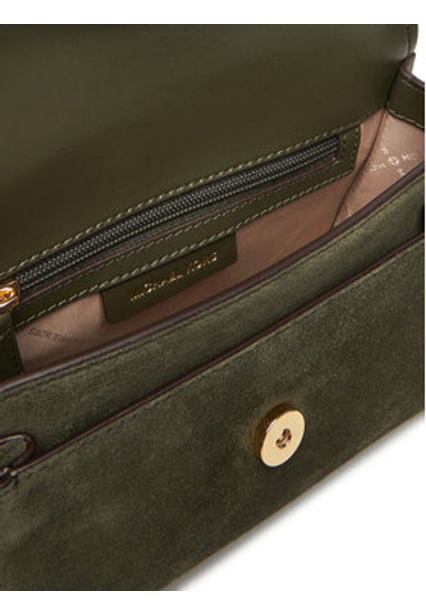 MICHAEL Michael Kors Torebka Claire 30F5GC7L3S Khaki. Kolor: brązowy. Materiał: skórzane, zamszowe