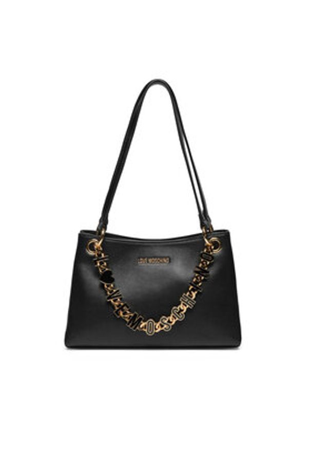 Love Moschino - LOVE MOSCHINO Torebka JC4073PP1ML1300A Czarny. Kolor: czarny. Materiał: skórzane