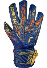 Reusch - Rękawice bramkarskie dziecięce REUSCH Attrakt Silver. Kolor: żółty, wielokolorowy, niebieski