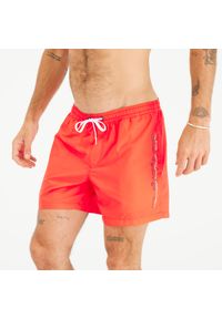 Spodenki surfingowe męskie Quiksilver Behind Waves krótkie 15". Kolor: czerwony. Materiał: poliester. Długość: krótkie