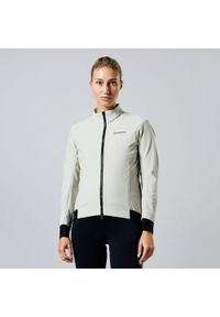 ACELERA - Profesjonalna damska zimowa wodoodporna kurtka kolarska. Kolor: biały. Materiał: softshell, polar. Sezon: zima. Sport: kolarstwo #1