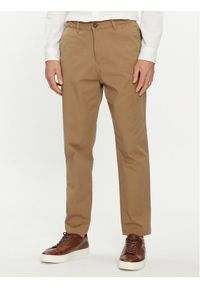 Selected Homme Spodnie materiałowe X-Miles 16085174 Brązowy Slim Tapered Fit. Kolor: brązowy. Materiał: bawełna