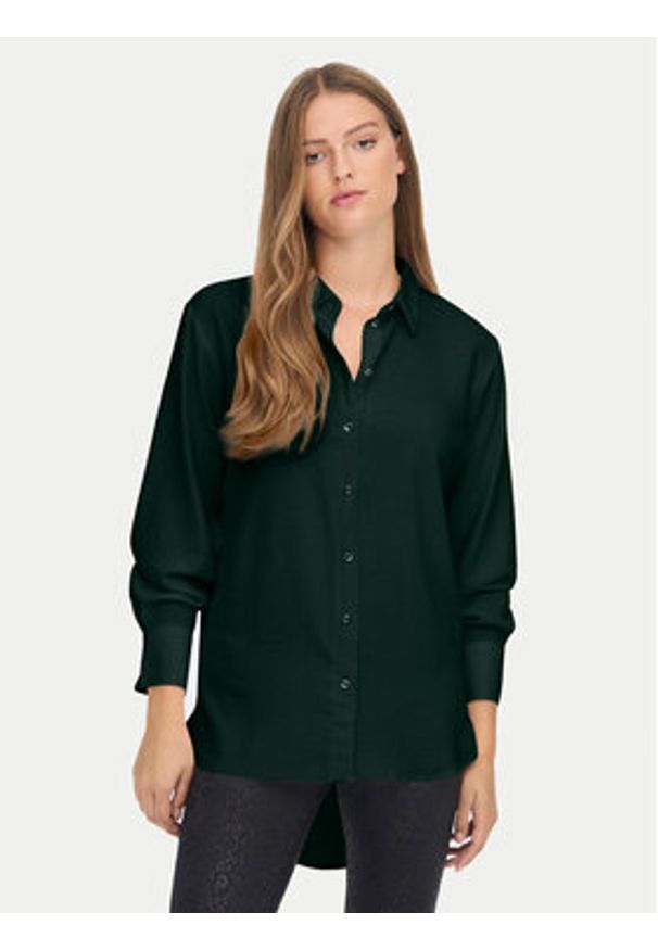 JDY Koszula Kenta 15268316 Zielony Regular Fit. Typ kołnierza: kołnierzyk klasyczny. Kolor: zielony. Materiał: syntetyk