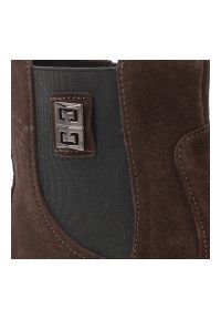 Czekoladowe Botki Armodo Wygodne Buty Damskie Barefoot. Okazja: na co dzień. Kolor: brązowy. Materiał: welur. Sezon: zima, jesień. Styl: casual #3