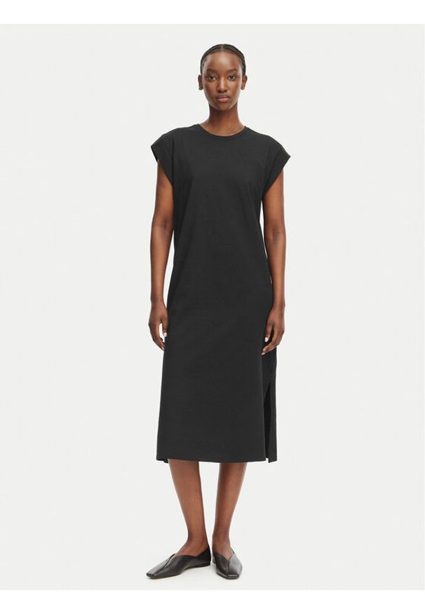Calvin Klein Jeans Sukienka letnia LV047F245G Czarny Relaxed Fit. Kolor: czarny. Materiał: bawełna. Sezon: lato