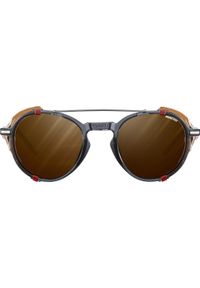 Okulary JULBO LEGACY - czarno/brązowe | REACTIV cat 2-4 Polarized. Kolor: czerwony, brązowy, wielokolorowy, czarny. Sport: turystyka piesza