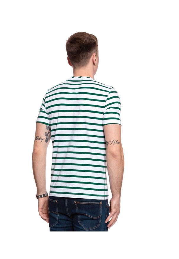 Mustang - MĘSKI T-SHIRT MUSTANG ALEX C Y/D STRIPES 1009045 11572