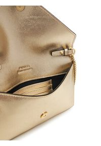 Pinko - PINKO Torebka Flat Purse Mini AI 25-26 PCPL 105347 A2O9 Złoty. Kolor: złoty. Materiał: skórzane