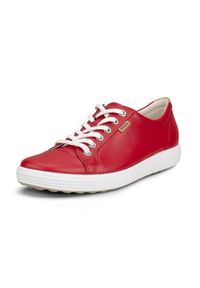 ecco - Buty do chodzenia damskie Ecco Sneaker Soft 7. Kolor: wielokolorowy. Materiał: materiał, skóra. Szerokość cholewki: normalna. Sport: turystyka piesza