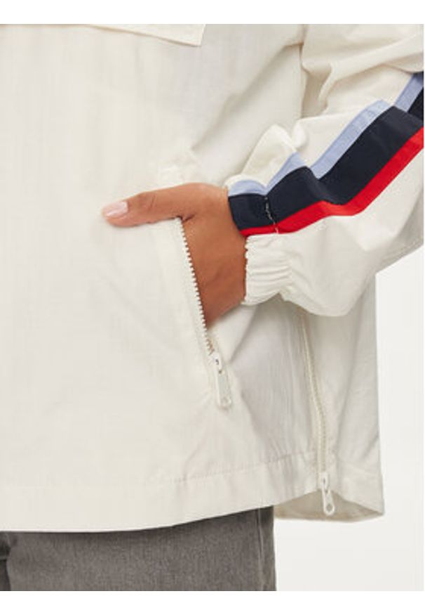 Tommy Jeans Kurtka anorak Archive Chicago DW0DW18151 Biały Regular Fit. Kolor: biały. Materiał: syntetyk