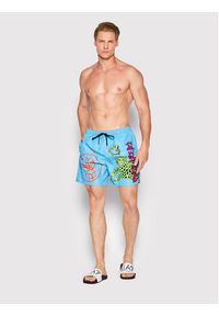 Dsquared2 Underwear Szorty kąpielowe Boxer D7B544170.45852 Niebieski Regular Fit. Kolor: niebieski. Materiał: syntetyk #3