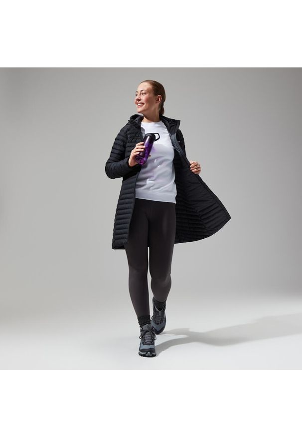 Płaszcz damski Berghaus Nula Micro Long Jacket. Kolor: czarny