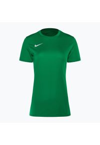 Koszulka piłkarska damska Nike Dri-FIT Park VII. Kolor: zielony. Technologia: Dri-Fit (Nike). Sport: piłka nożna