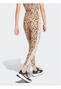 Adidas - adidas Legginsy Essentials IS2149 Beżowy Slim Fit. Kolor: beżowy. Materiał: bawełna #6