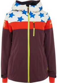 ICEPEAK - Damska Kurtka Narciarska Icepeak Clearlake 42 - Ciepła i Wodoodporna. Kolor: fioletowy. Sezon: zima