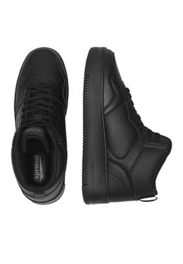 Sprandi Sneakersy WP-V12-792 Czarny. Kolor: czarny. Materiał: skóra