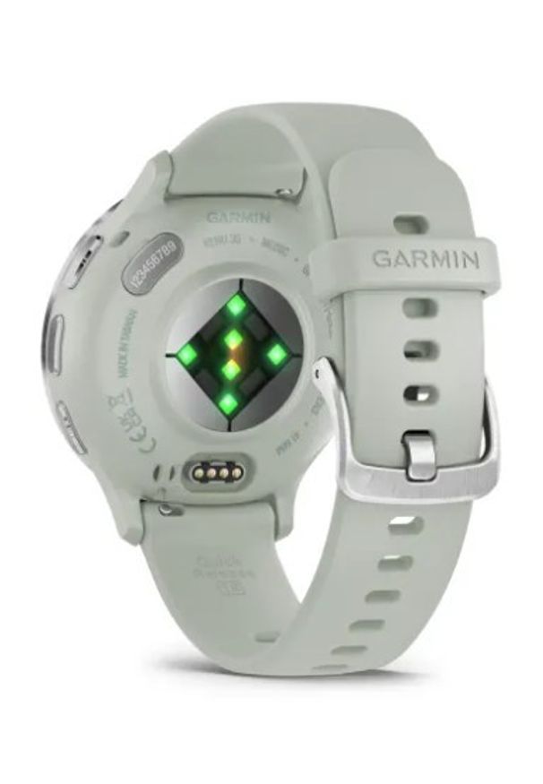 GARMIN - Garmin Venu 3s miętowo-srebrny. Kolor: miętowy, srebrny, wielokolorowy. Styl: casual, sportowy