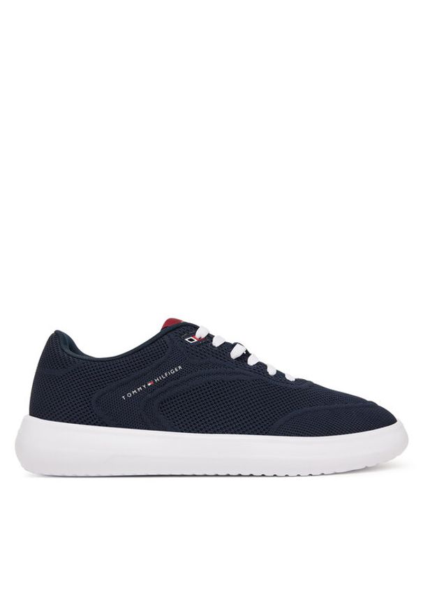 TOMMY HILFIGER - Tommy Hilfiger Sneakersy Th Modern Lightcup Knit FM0FM05886 Granatowy. Kolor: niebieski. Materiał: materiał