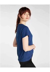 Lee - LEE SEASONAL GRAPHIC TEE DAMSKI T-SHIRT KOSZULKA NADRUK REGULAR FIT WASHED BLUE L41OFELR. Wzór: nadruk #4