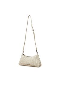 Calvin Klein Jeans Torebka Rouched Shoulder Bag LV04K3088G Écru. Materiał: skórzane #4