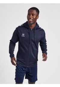 Bluza sportowa męska Hummel Zip. Kolor: niebieski