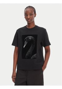 BOSS T-Shirt Eharpa2 50563277 Czarny Regular Fit. Kolor: czarny. Materiał: bawełna #1