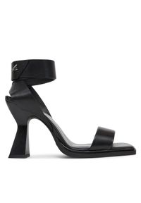 Patrizia Pepe Sandały 8X0066/L078 Czarny. Kolor: czarny. Materiał: skóra #1