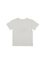 LEONE 1947 APPAREL - T-shirt z krótkim rękawem, nadrukiem Basic i logo. Kolor: biały. Długość rękawa: krótki rękaw. Długość: krótkie. Wzór: nadruk. Sport: joga i pilates