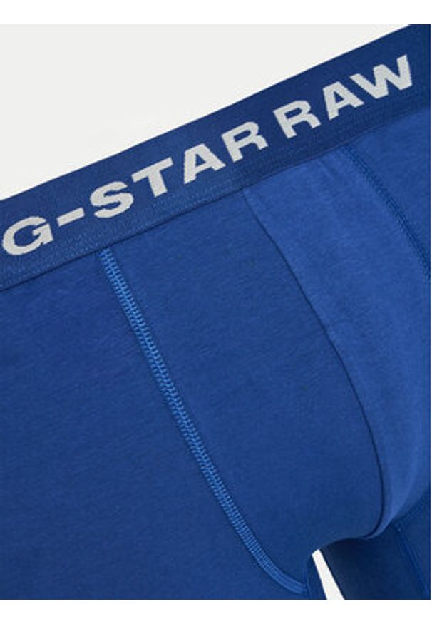 G-Star RAW - G-Star Raw Komplet 3 par bokserek D23773-D516 Niebieski. Kolor: niebieski. Materiał: bawełna