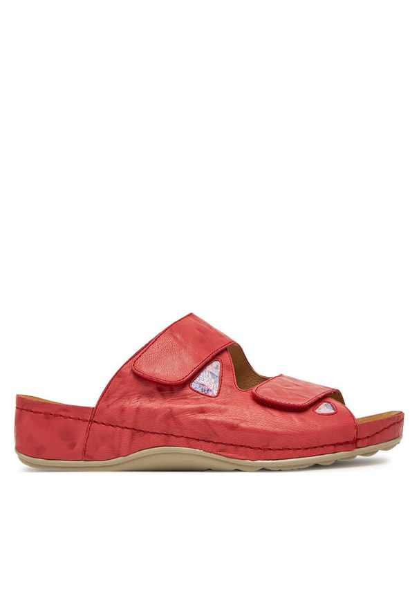 Klapki Dr. Brinkmann. Kolor: czerwony