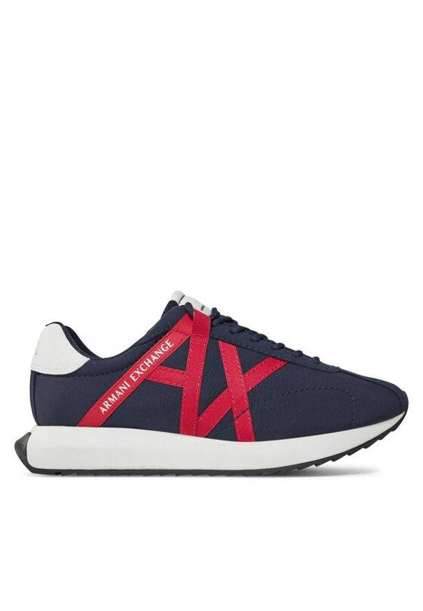 Armani Exchange Sneakersy XUX150 XV608 M651 Granatowy. Kolor: niebieski. Materiał: materiał