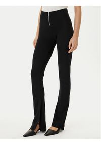 Hugo - HUGO Spodnie materiałowe Nuflare_B 50554485 Czarny Flare Fit. Kolor: czarny. Materiał: bawełna #1