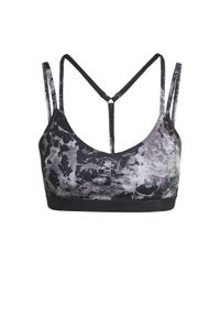 Biustonosz adidas Adidas Wms Sport-bh Yo Ess Ls, Kobiety. Kolor: czarny. Materiał: materiał, poliester. Sport: joga i pilates