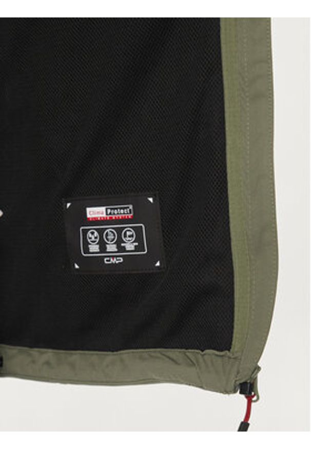 CMP Kurtka przeciwdeszczowa 39A5027 Zielony Regular Fit. Kolor: zielony. Materiał: syntetyk