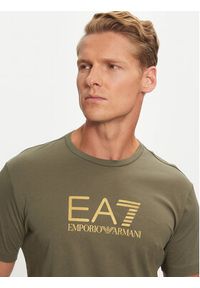 EA7 Emporio Armani T-Shirt 3DPT08 PJM9Z 1846 Zielony Regular Fit. Kolor: zielony. Materiał: bawełna #4