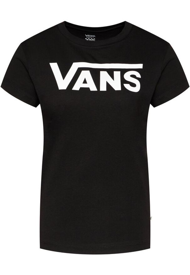 Vans T-Shirt Flying V Crew Tee VN0A3UP4 Czarny Regular Fit. Kolor: czarny. Materiał: bawełna