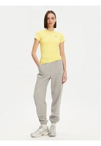 Lacoste T-Shirt TF5538 Żółty Slim Fit. Kolor: żółty. Materiał: bawełna #5
