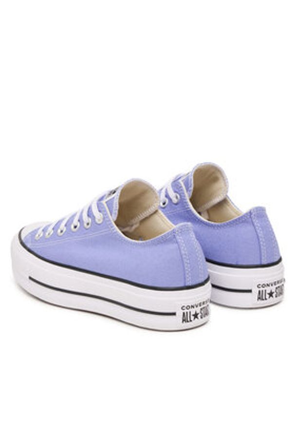 Converse Trampki Chuck Taylor All Star Lift Platform A16105C Fioletowy. Kolor: fioletowy. Materiał: materiał. Obcas: na platformie