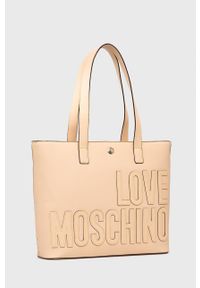 Love Moschino Torebka. Kolor: beżowy. Rodzaj torebki: na ramię #3