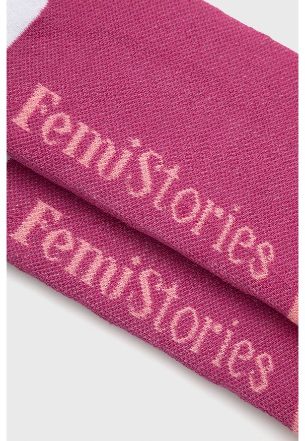 Femi Stories Skarpetki damskie kolor fioletowy. Kolor: fioletowy