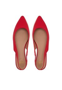 Love Moschino - LOVE MOSCHINO Baleriny JA11021G1MIM0502 Koralowy. Kolor: pomarańczowy. Materiał: materiał #7