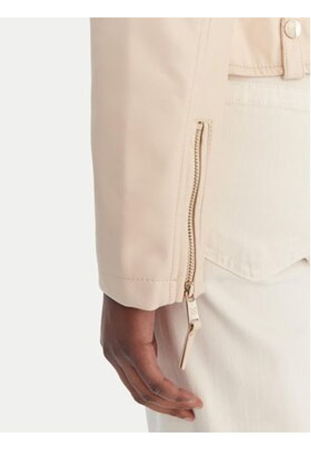 Rinascimento Kurtka z imitacji skóry CFC0124666003 Beżowy Regular Fit. Kolor: beżowy. Materiał: skóra