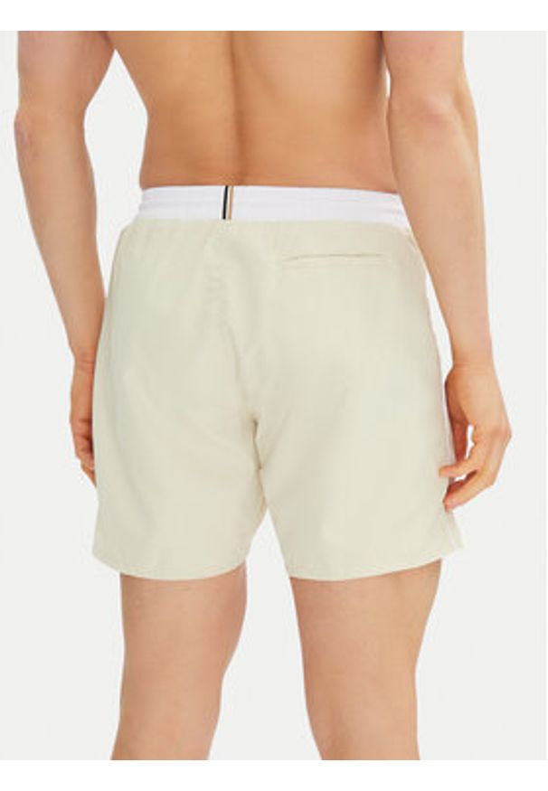 BOSS Szorty kąpielowe Starfish 50514429 Écru Regular Fit. Materiał: syntetyk