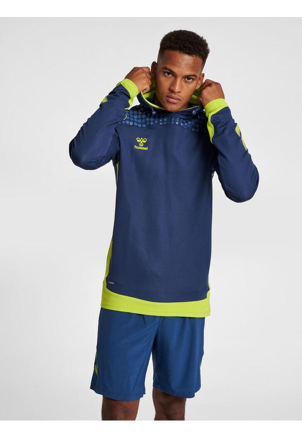 Bluza z kapturem Hummel hmlLEAD poly. Typ kołnierza: kaptur. Kolor: niebieski