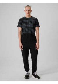 4f - 4F T-shirt regular z nadrukiem męski - czarny XL. Okazja: na co dzień. Kolor: czarny. Materiał: jeans, bawełna, dresówka, dzianina. Wzór: nadruk. Styl: klasyczny, casual #2