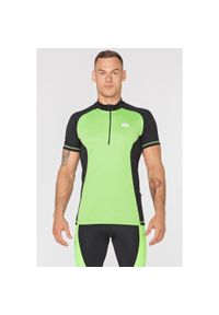 ROUGH RADICAL - Męska koszulka Rowerowa Racer SX. Kolor: czarny, wielokolorowy, zielony