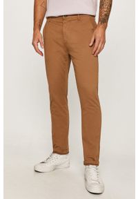 Tailored & Originals - Spodnie. Kolor: beżowy. Materiał: tkanina. Wzór: gładki #1