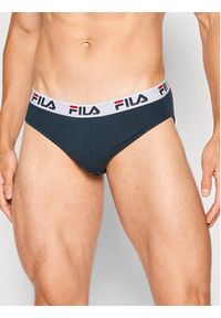 Fila Komplet 2 par slipów FU5015/2 Granatowy. Kolor: niebieski. Materiał: bawełna #5