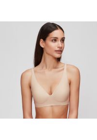 Intica - Biustonosz z głębokim dekoltem do codziennych stylizacji Jacquelin. Kolor: zielony. Materiał: materiał #10